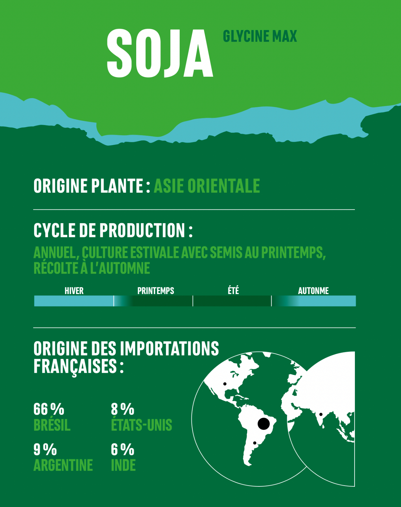 infographie empreinte foret soja
